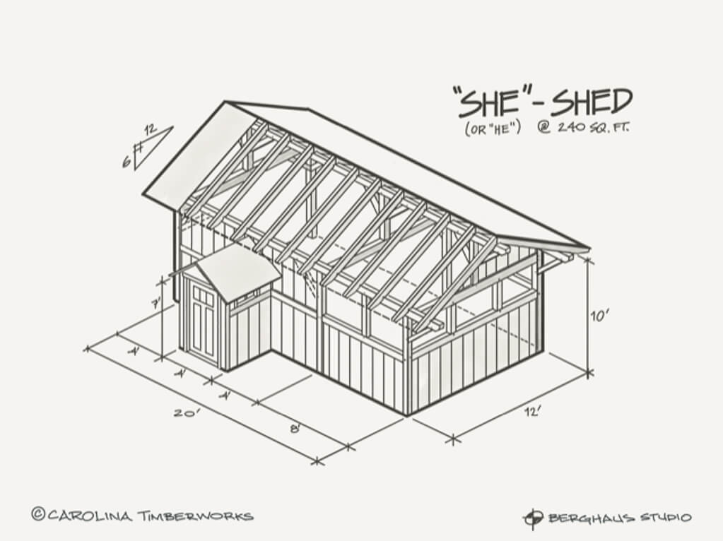 Post and Beam She Shed