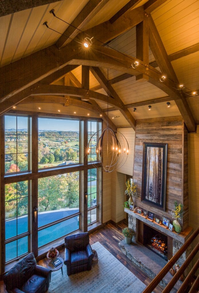 Curved timber frame trusses