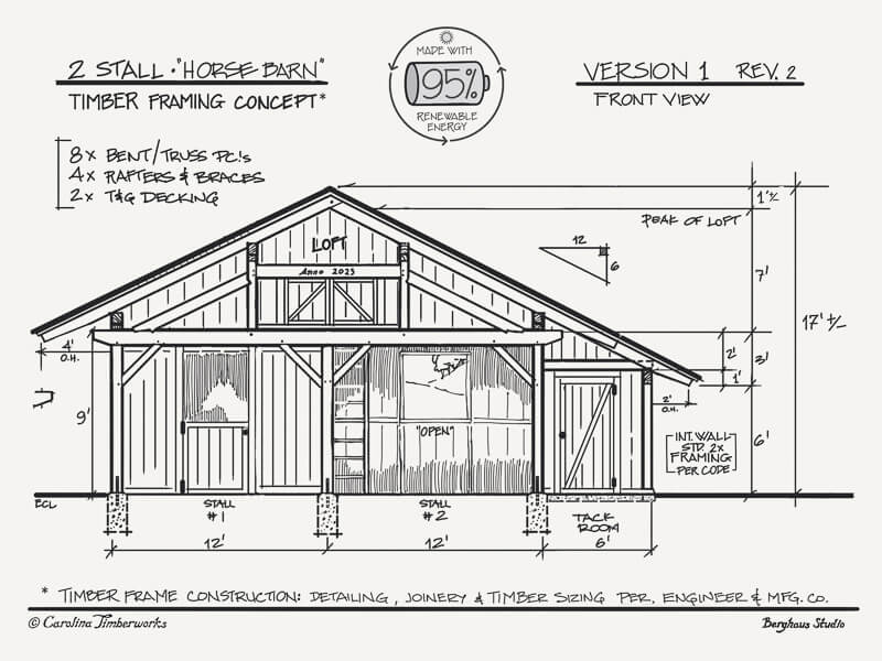 small horse barn design
