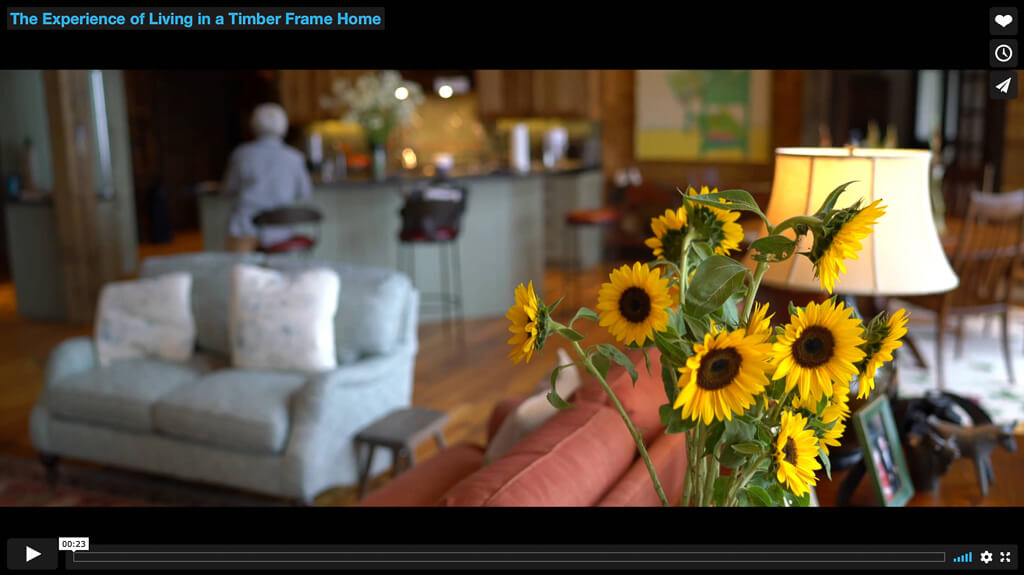 Living in a timber frame home