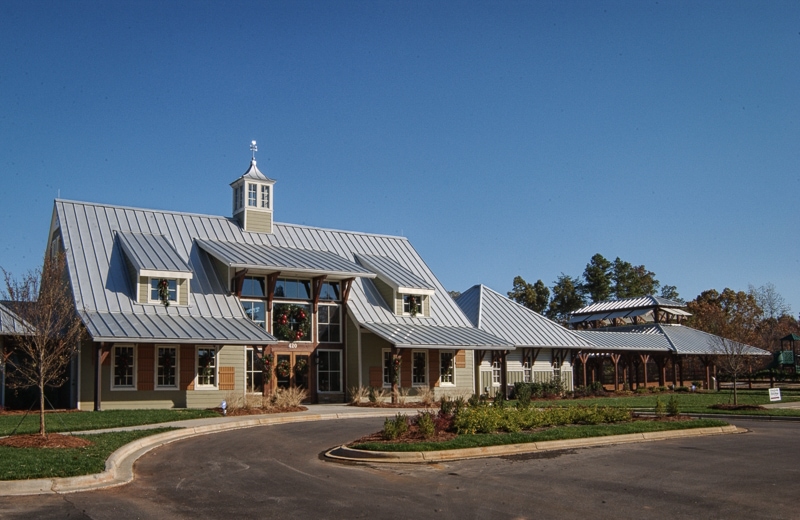 The Farms Timber Frame Amenities Center on Lake Norman