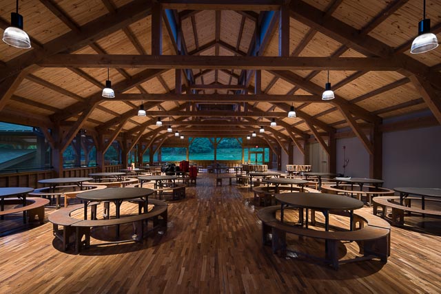 timber frame dining hall